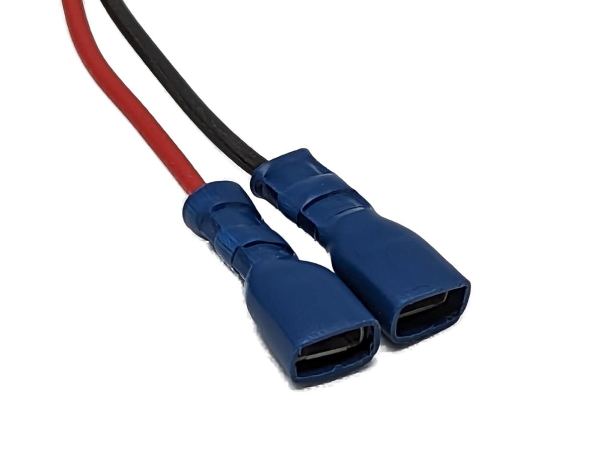 Anschlusskabel mit FastOn F250 6,3mm und 4mm Hohlstecker für Wildkameras